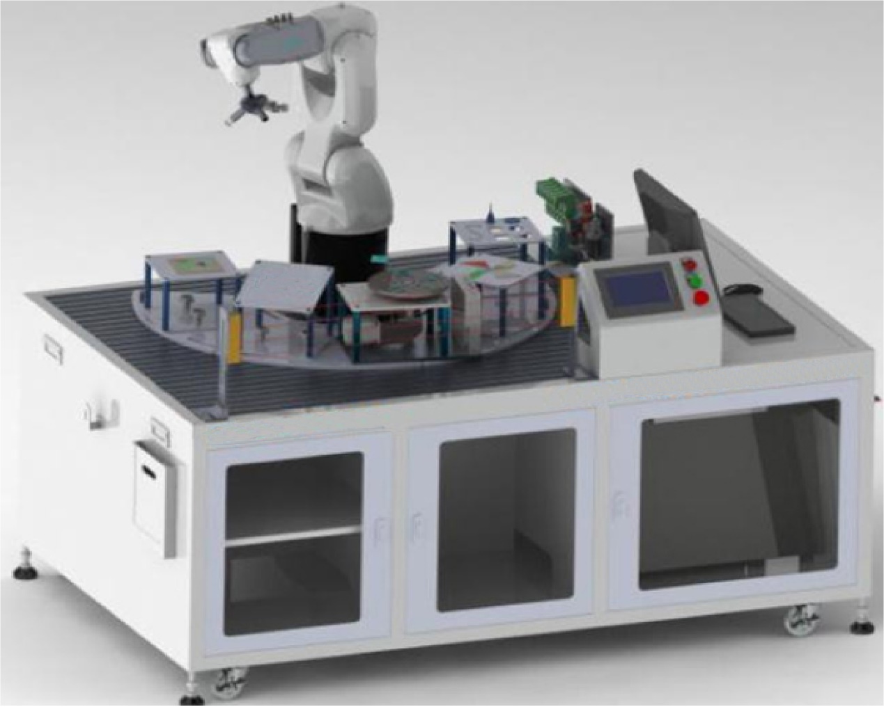 <strong><span style="font-family:KaiTi_GB2312;">供应商：湖南艾克机器人有限公司<br />
<br />
商品名称：六轴工业机器人实训平台<br />
<br />
商品简介：大中专院校工业机器人教学好帮手<br />
<br />
商品价格：请联系洽谈<br />
<br />
其它说明：</span></strong>